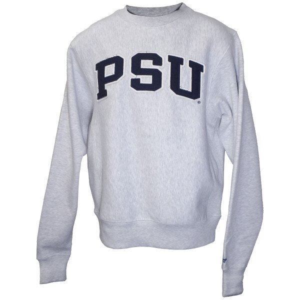 heather oxford crew sweatshirt with twill PSU